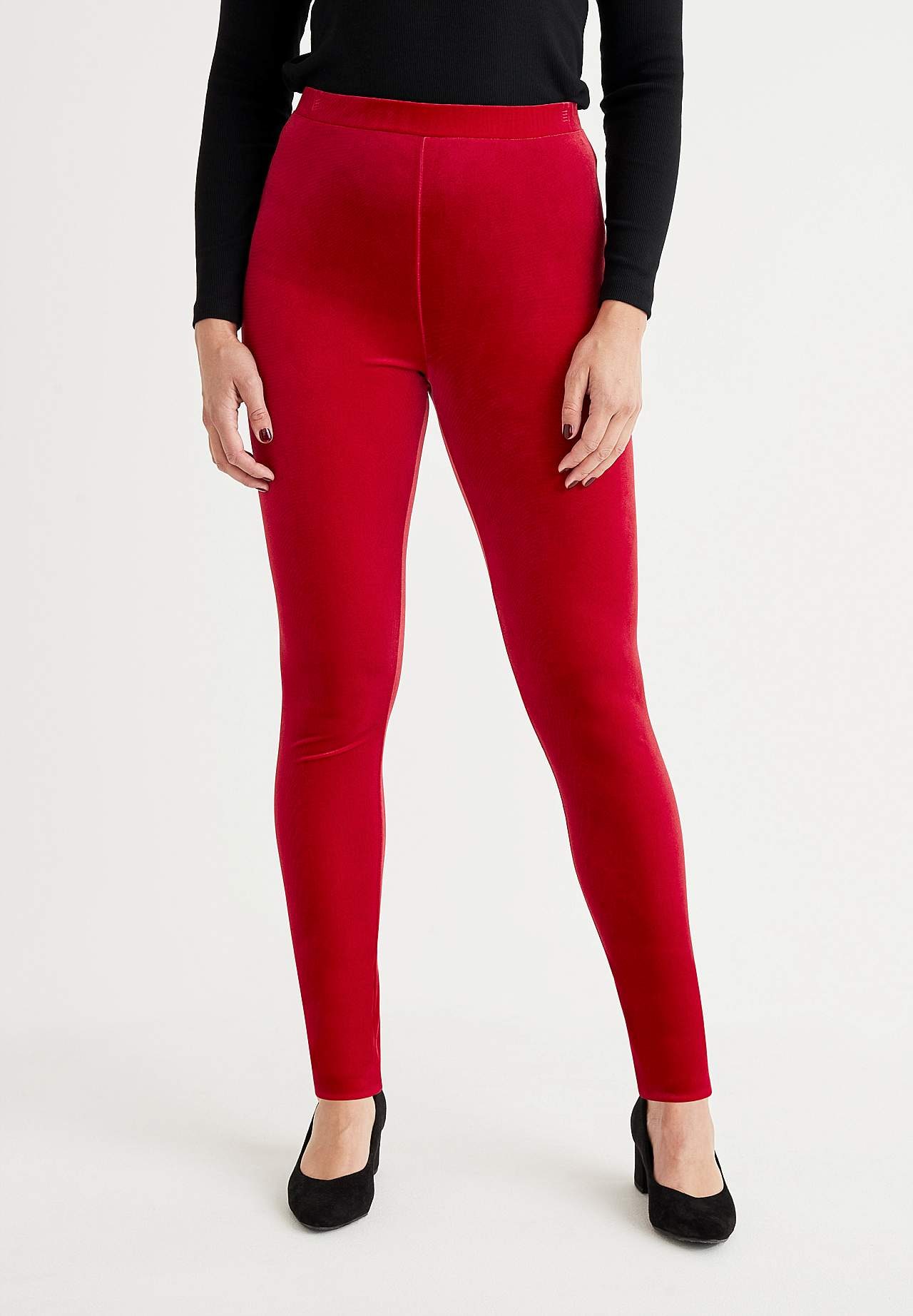 Leggings in velvet