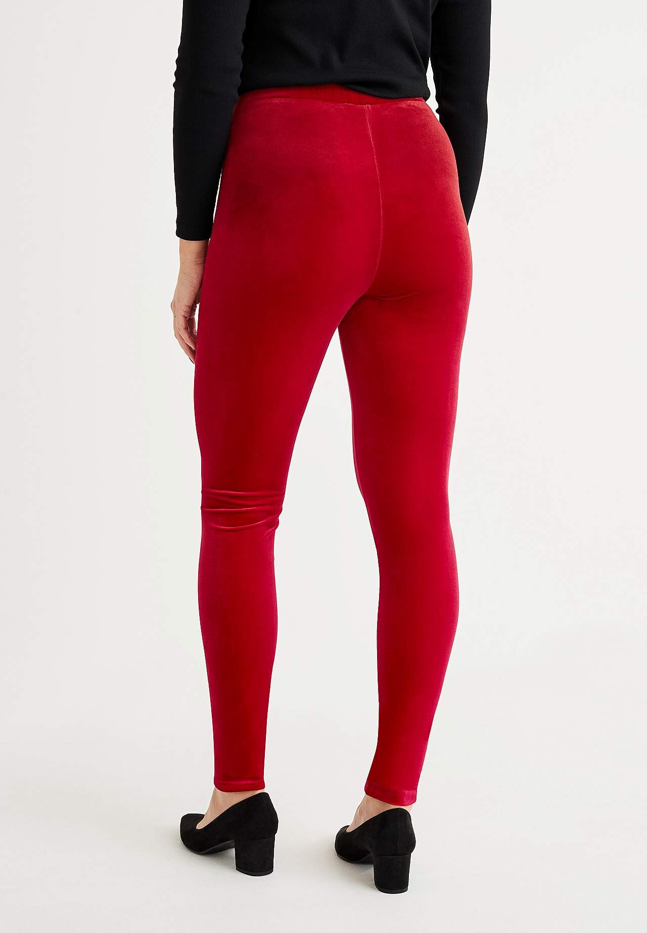 Leggings in velvet