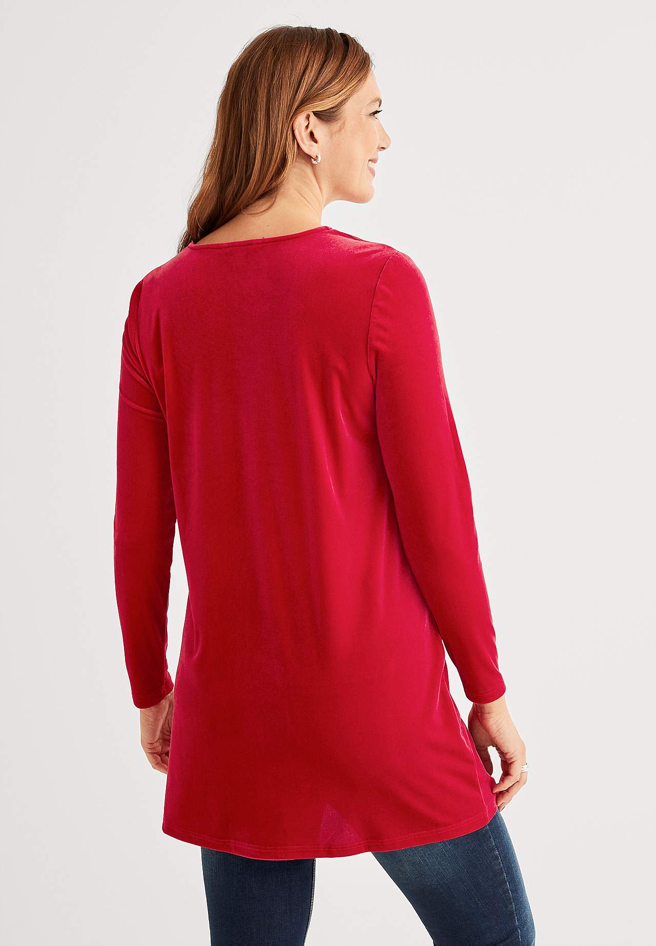 Velvet tunic with glow