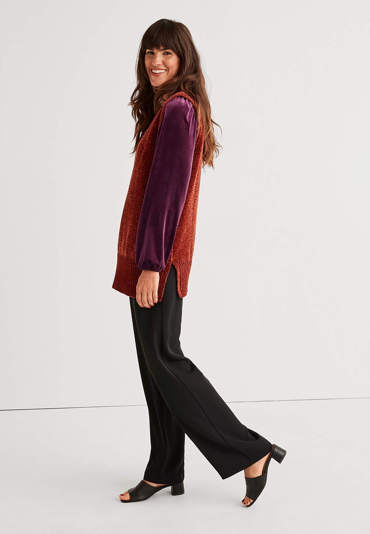 Party top in velvet Vilma