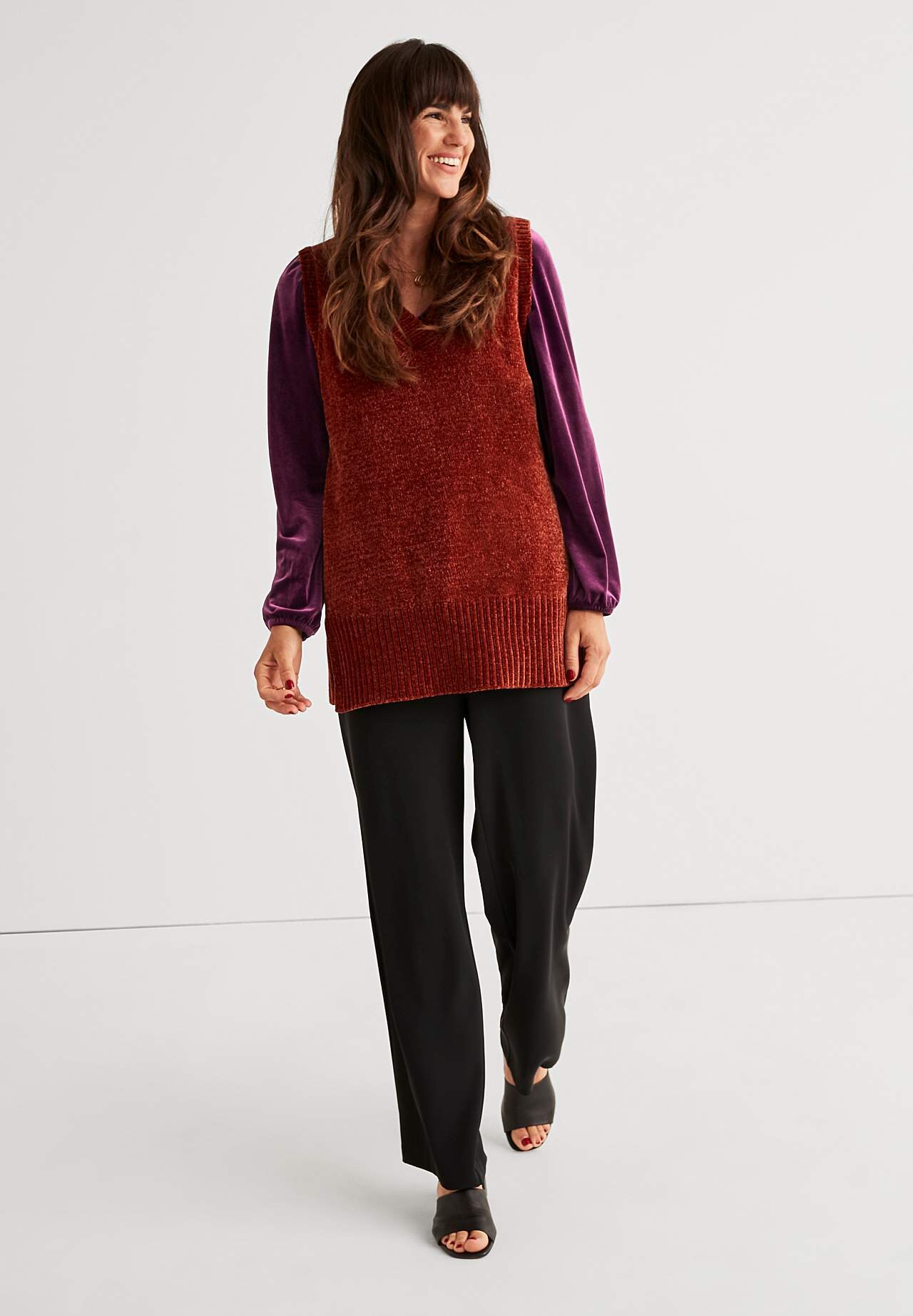 Party top in velvet Vilma