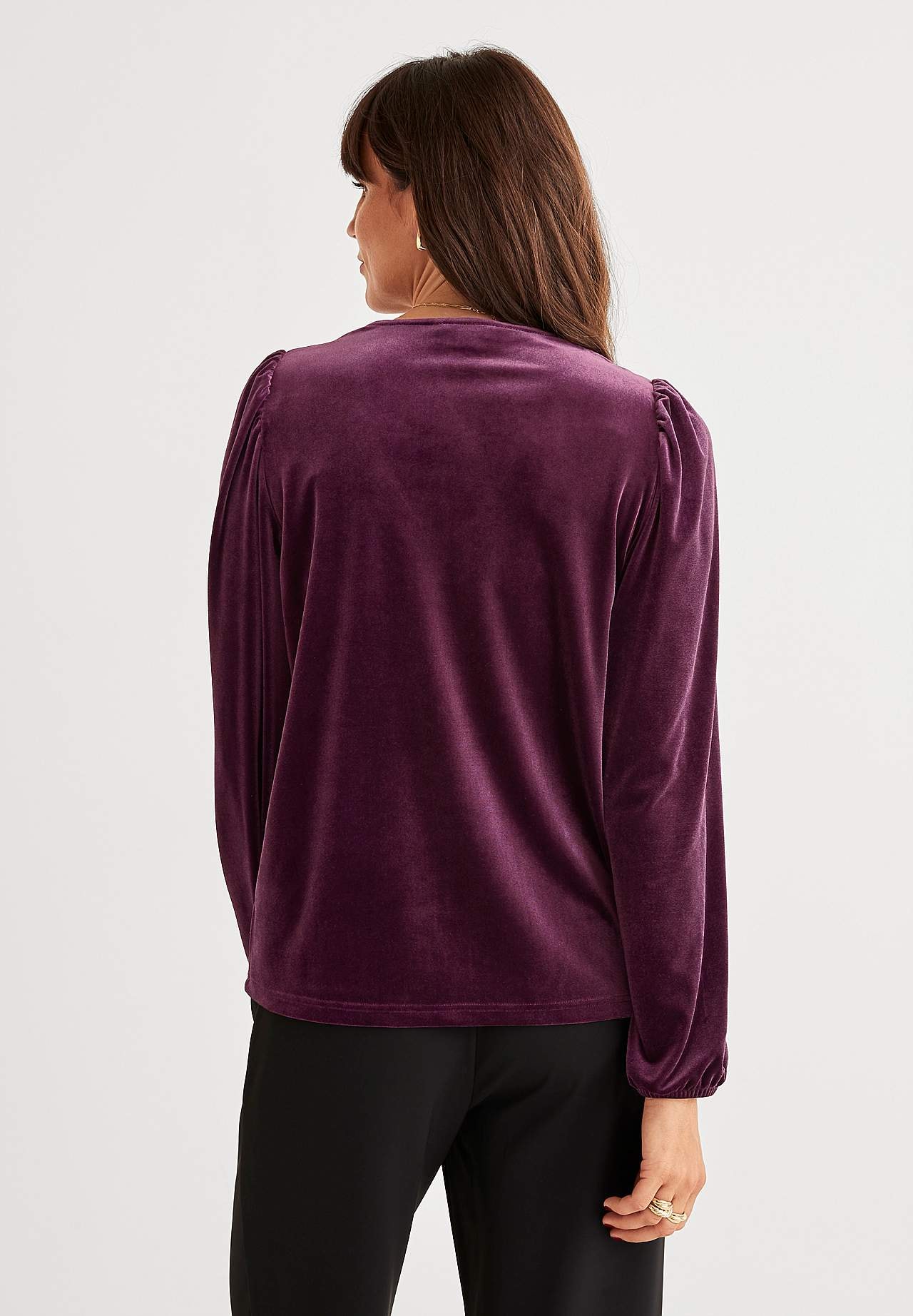 Party top in velvet Vilma