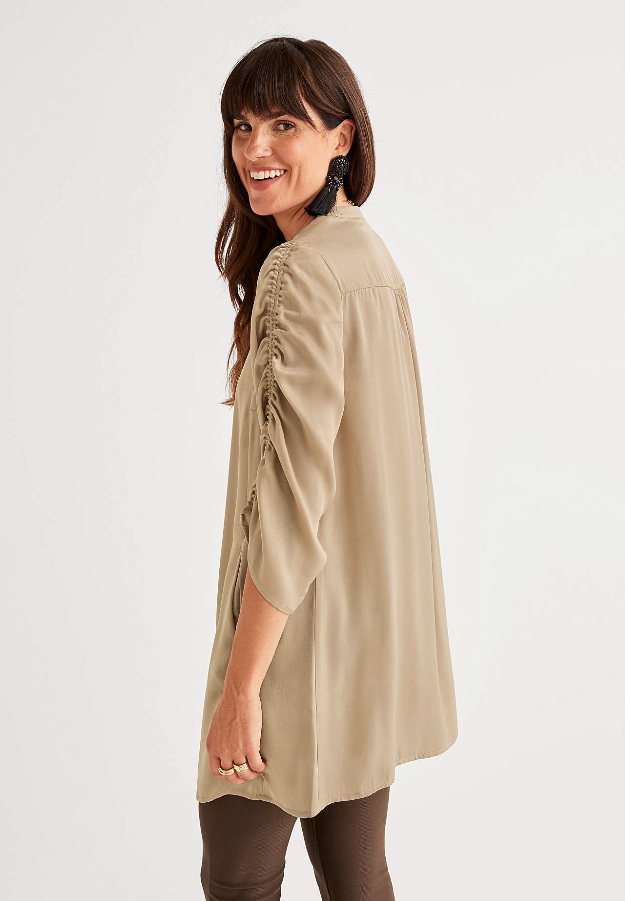Tunic top in satin