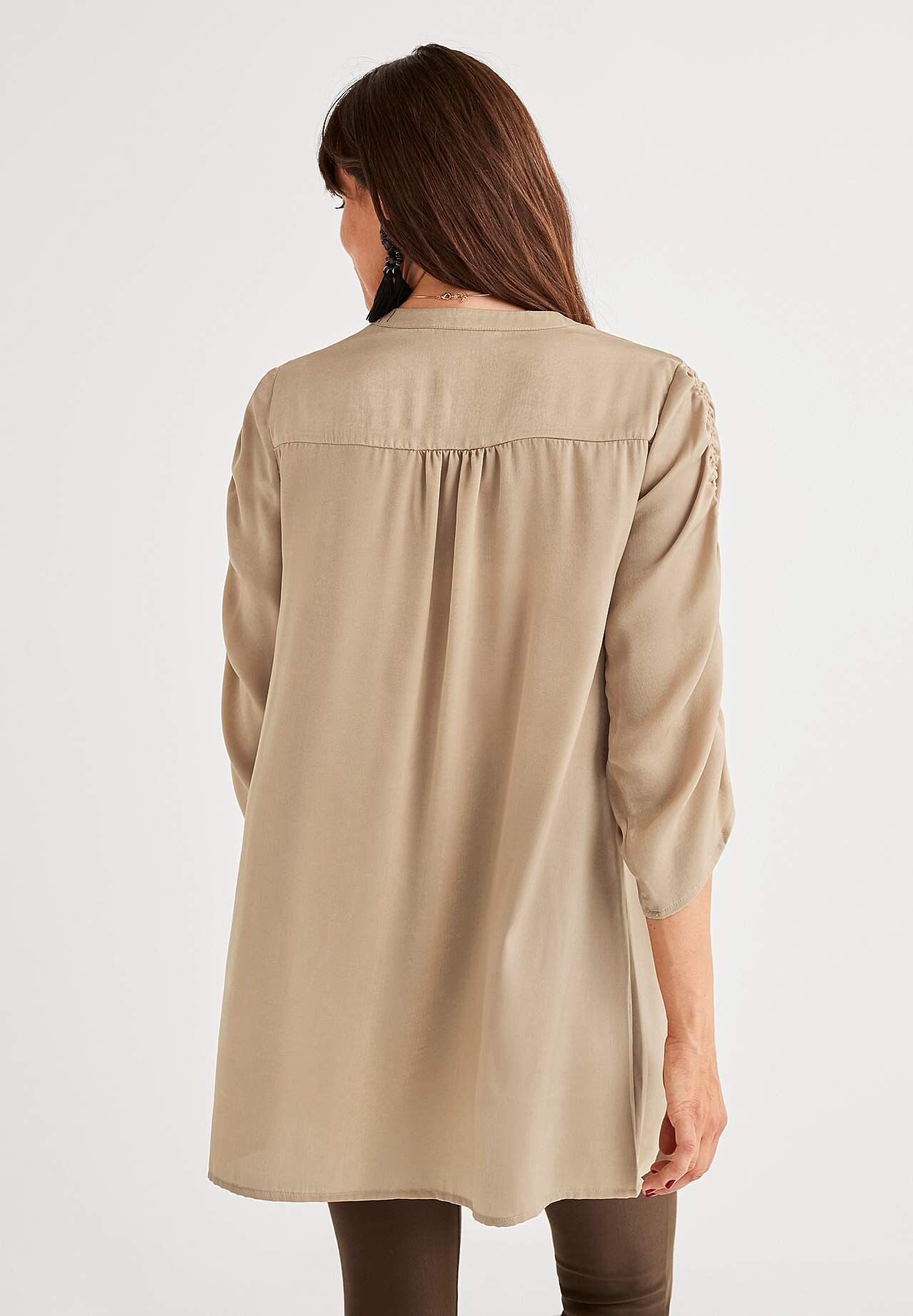 Tunic top in satin