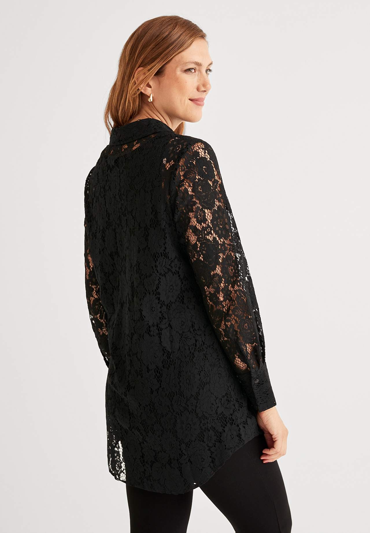 Long-sleeved lace tunic Ariel