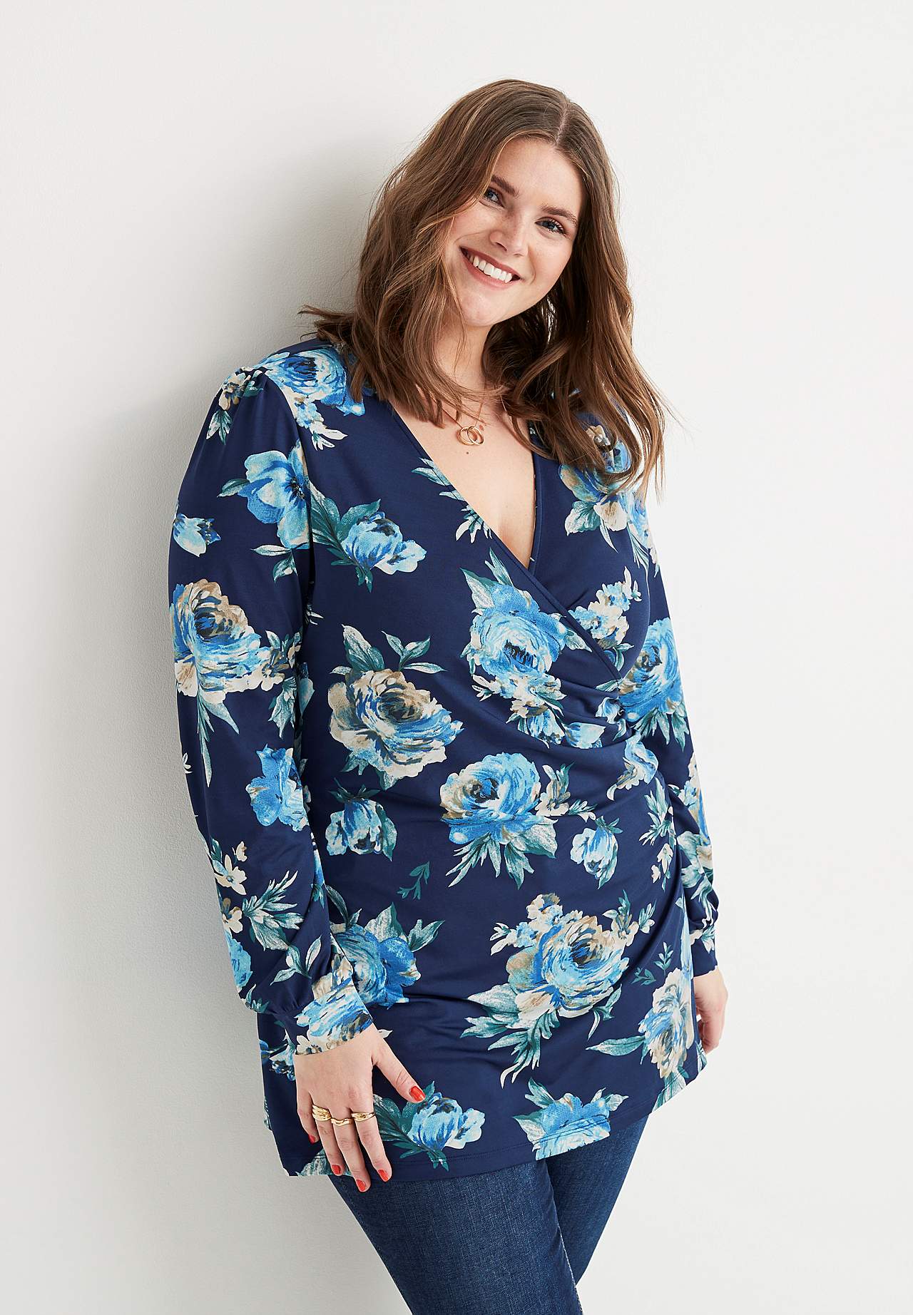 Patterned jersey tuniq