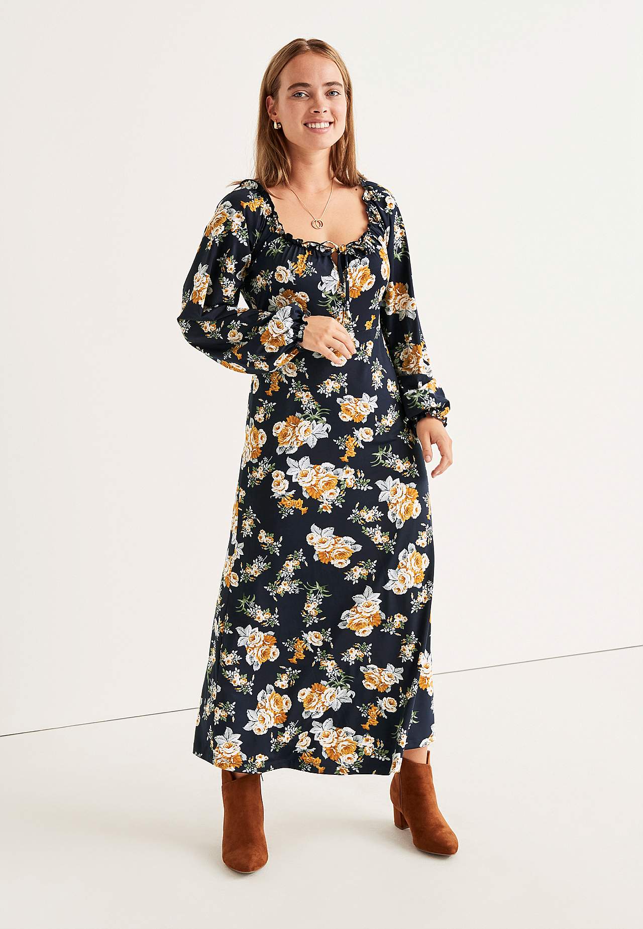 Patterned maxi dress Monica