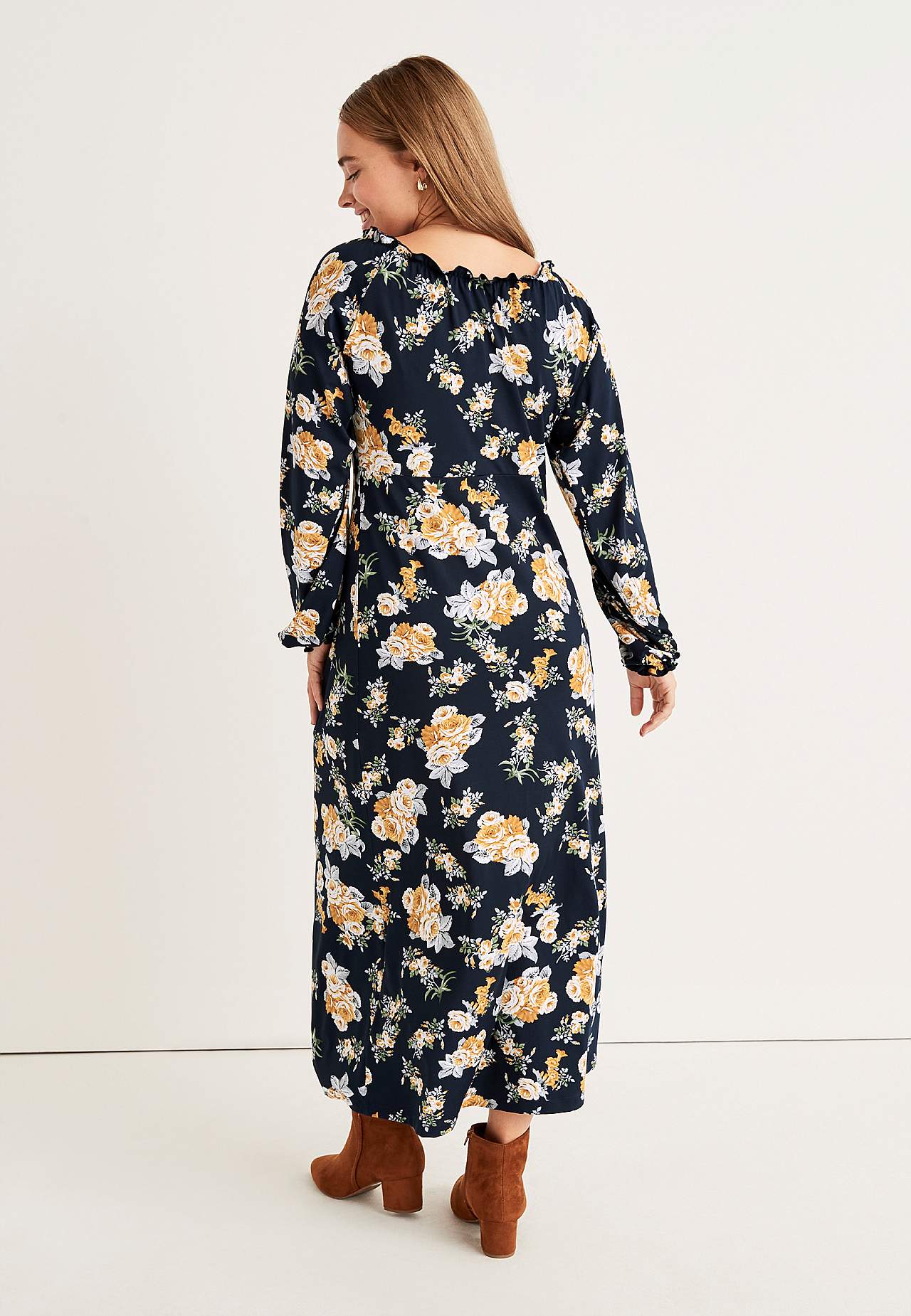 Patterned maxi dress Monica