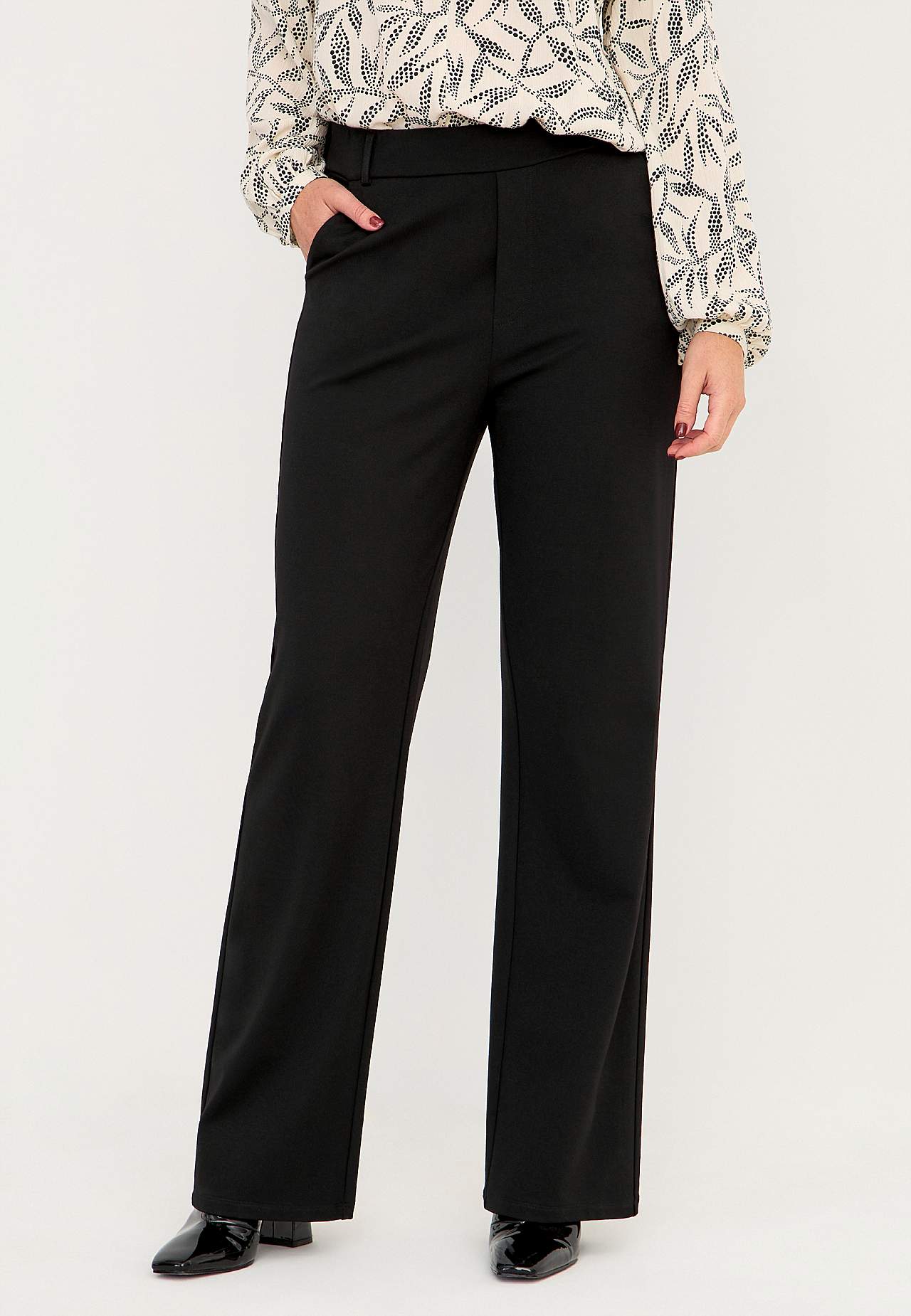 Wide leg knit trousers Elsie