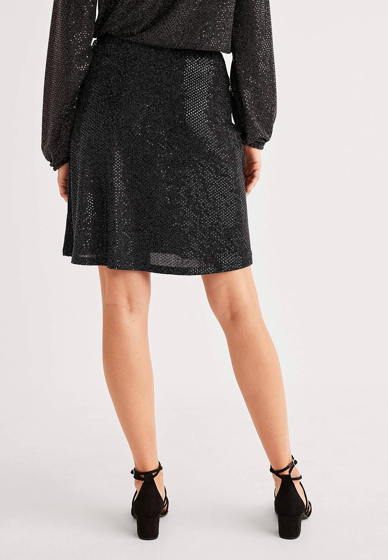 Glittery skirt with paillettes Petra