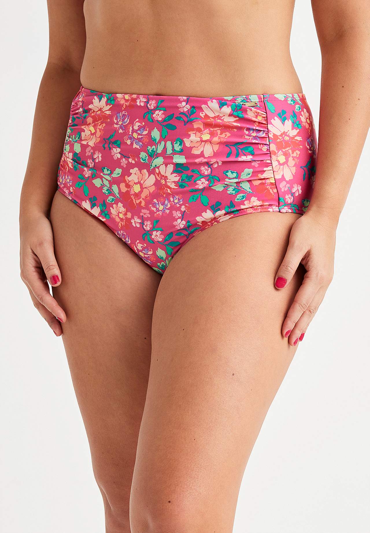 Bikini bottom with high waist