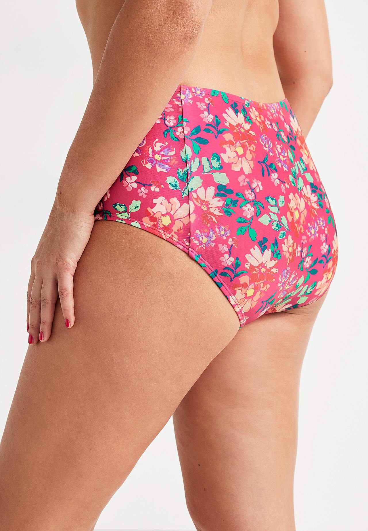 Bikini bottom with high waist