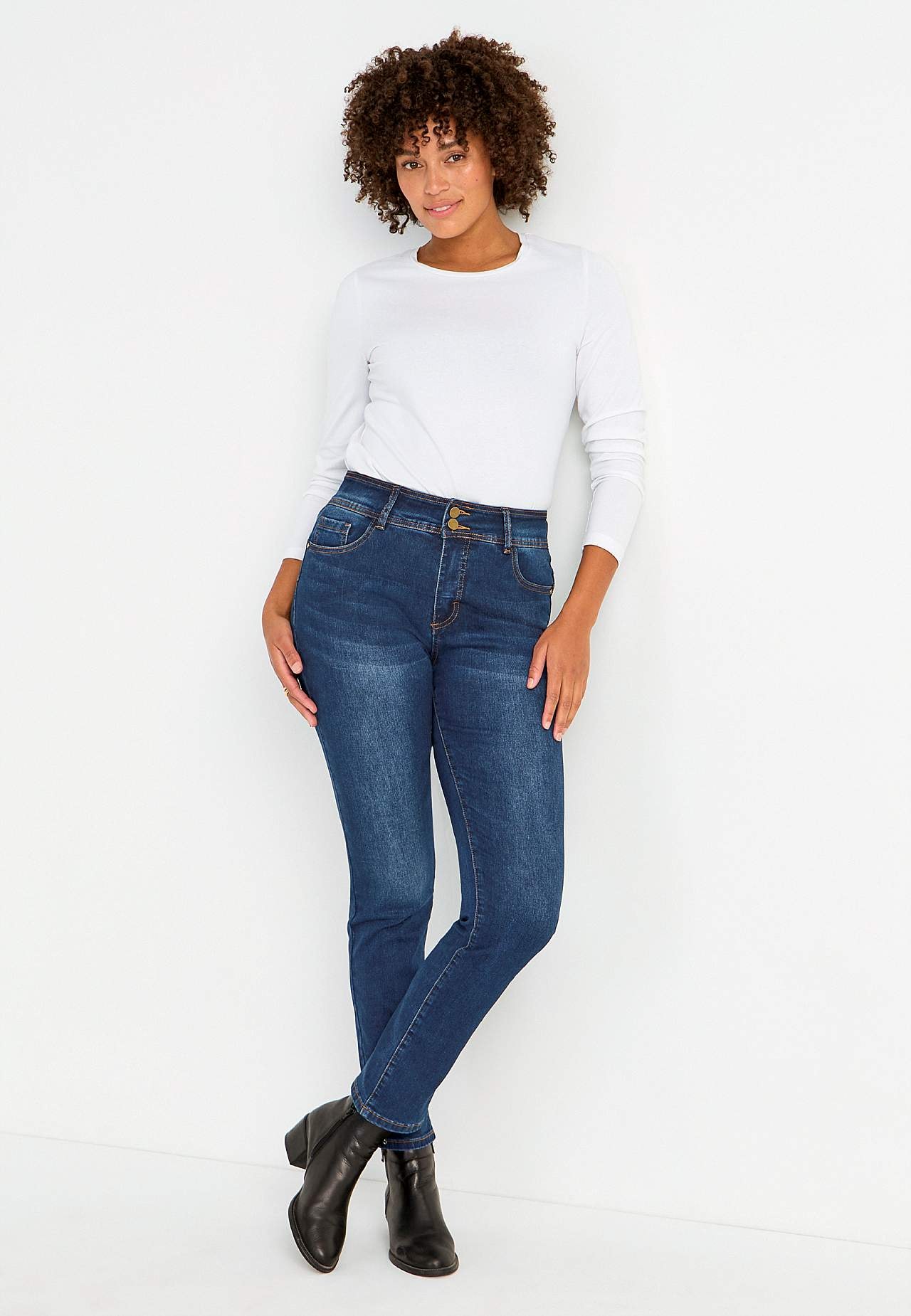 Shaping jeans with stretch