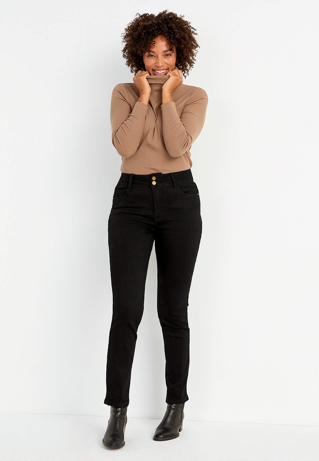 Shaping jeans with stretch