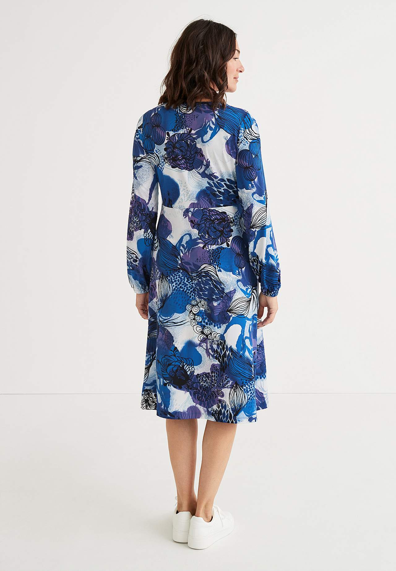Patterned jersey dress