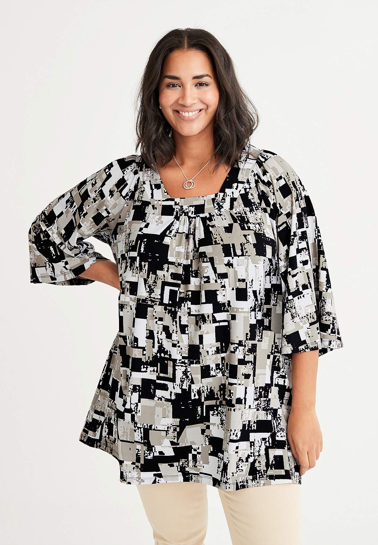 Patterned tunic