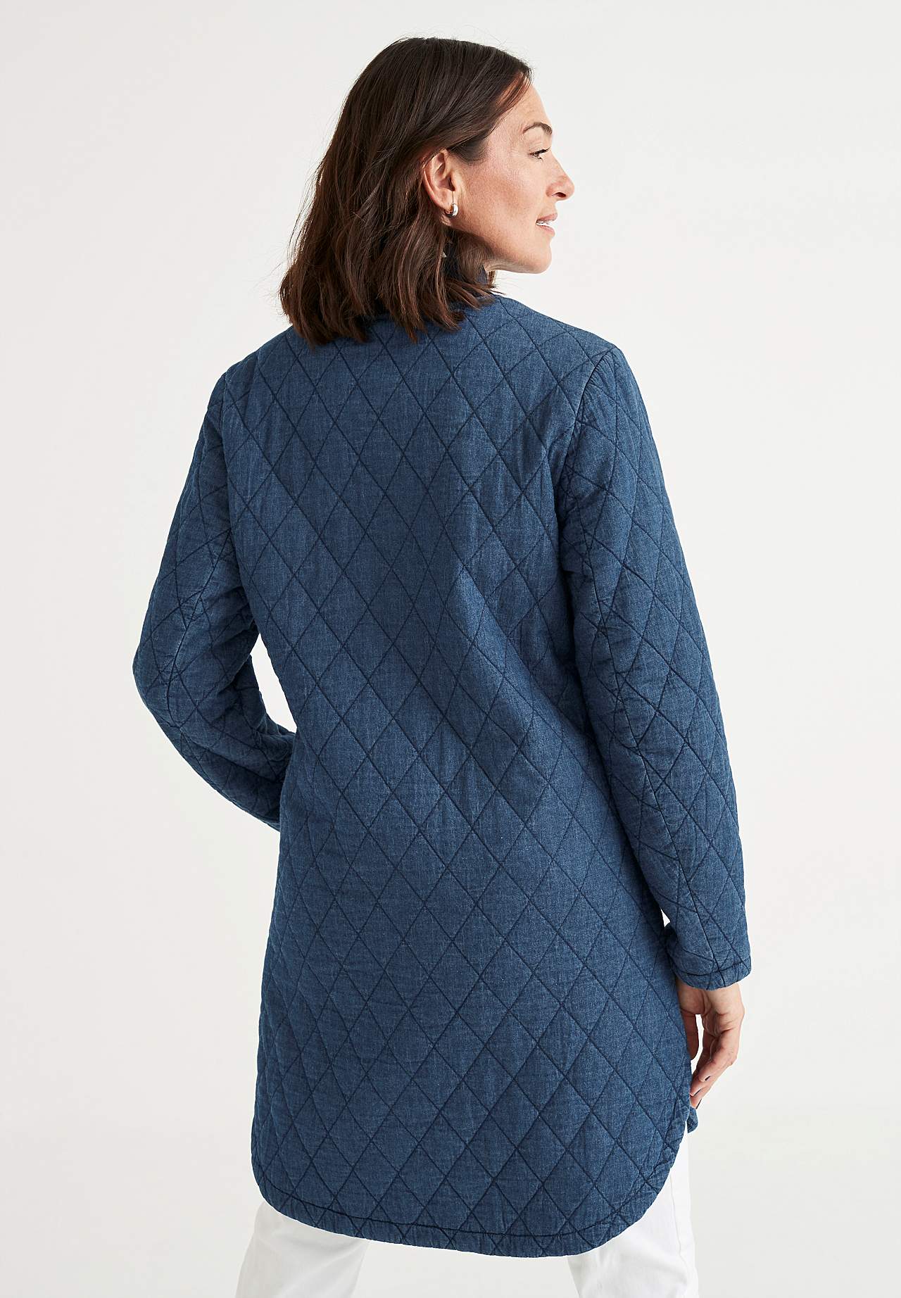 Quilted denim jacket