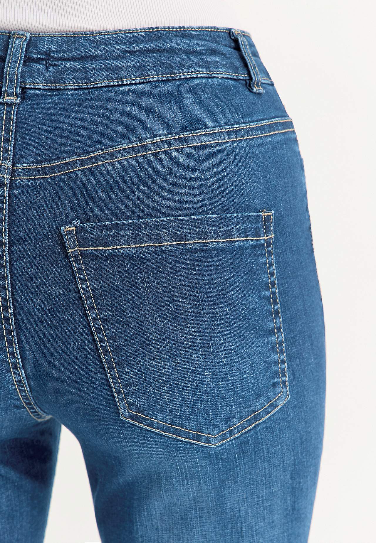 Stretch jeans with straight leg - three lengths Linnea