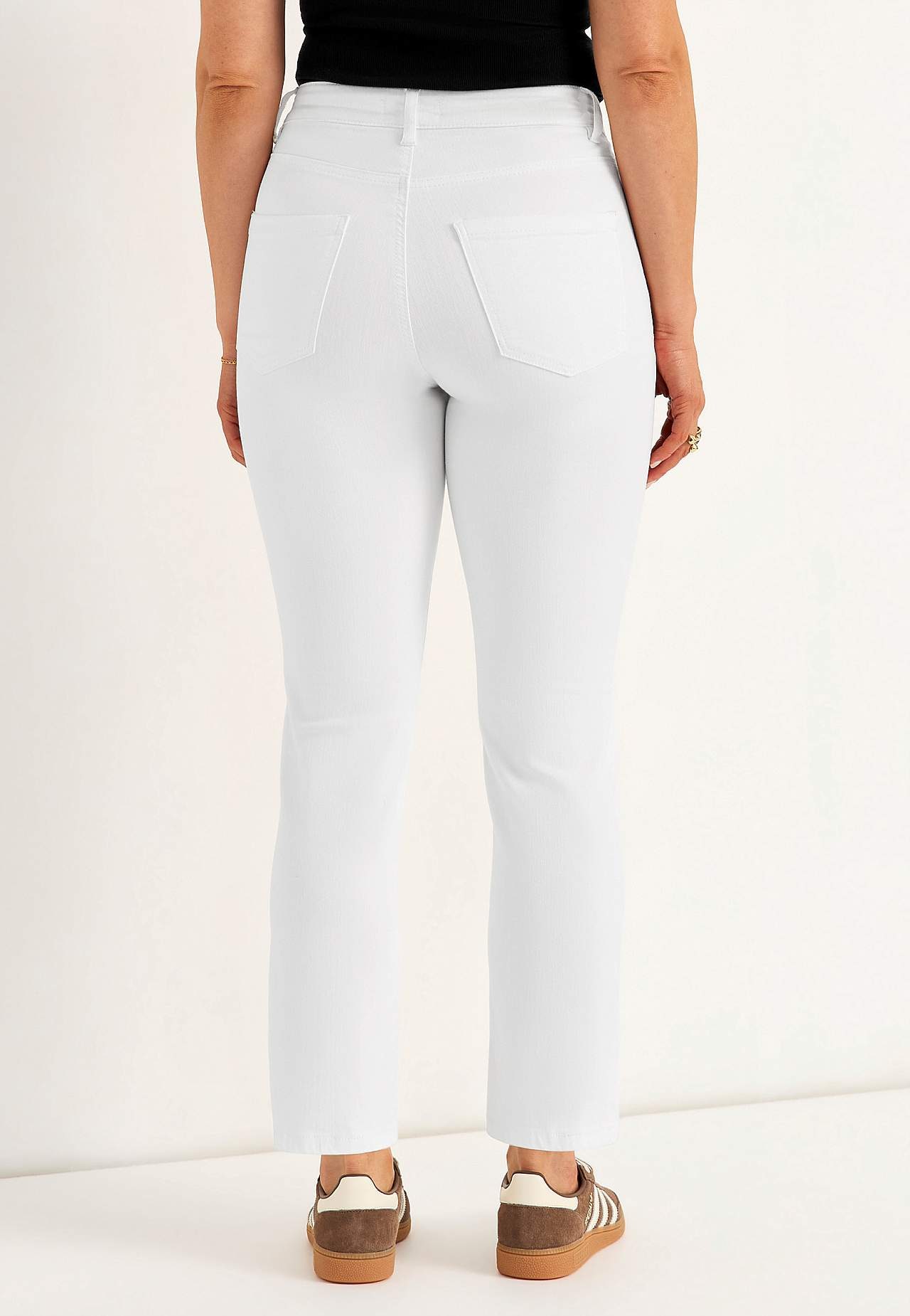 Stretch jeans with straight leg - three lengths Linnea