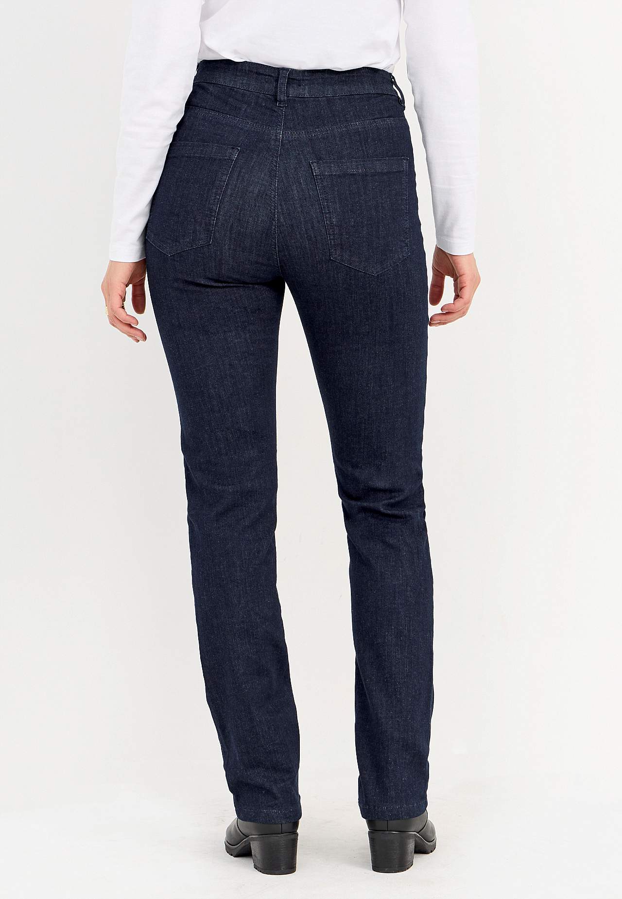 Stretch jeans with straight leg - three lengths