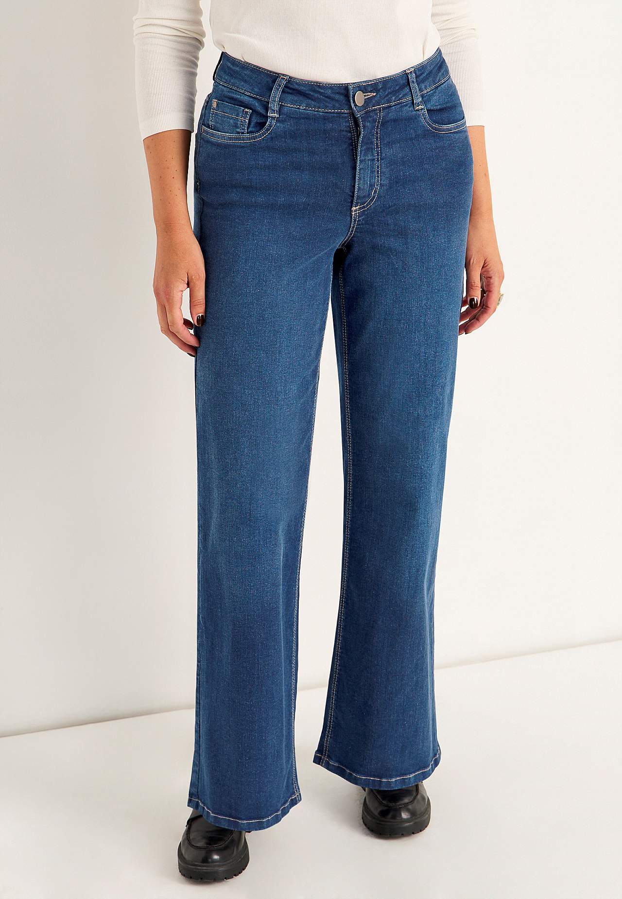 Wide jeans with high waist Renata