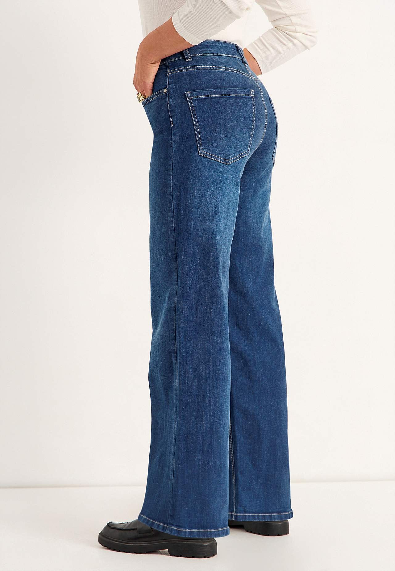 Wide jeans with high waist Renata