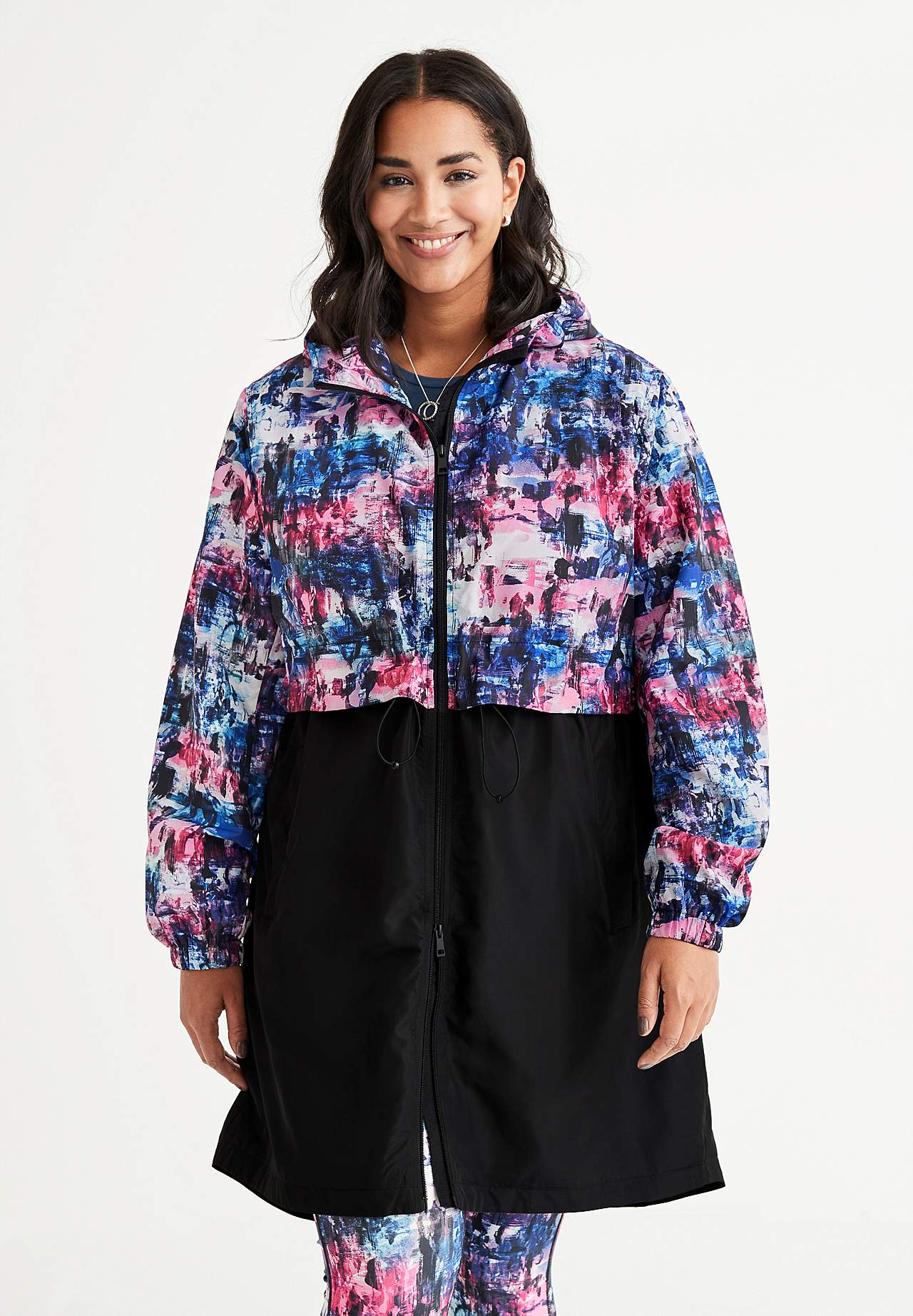 Patterned windbreaker