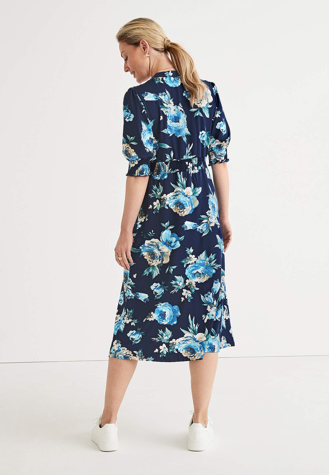 Patterned jersey dress