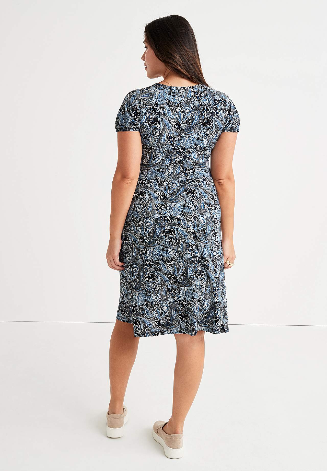 Patterned jersey dress