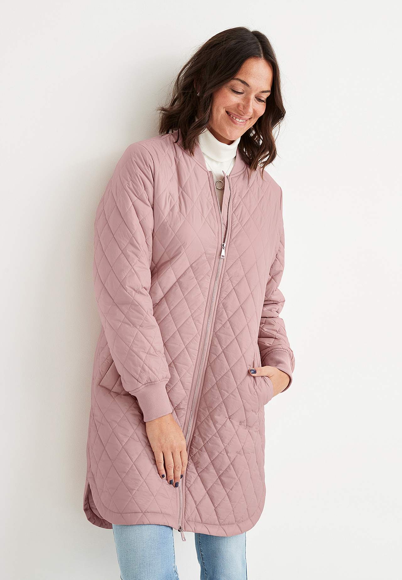 Long, quilted jacket Elena