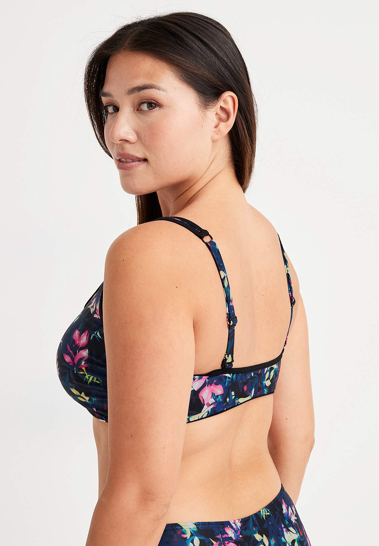 Patterned bikini bra