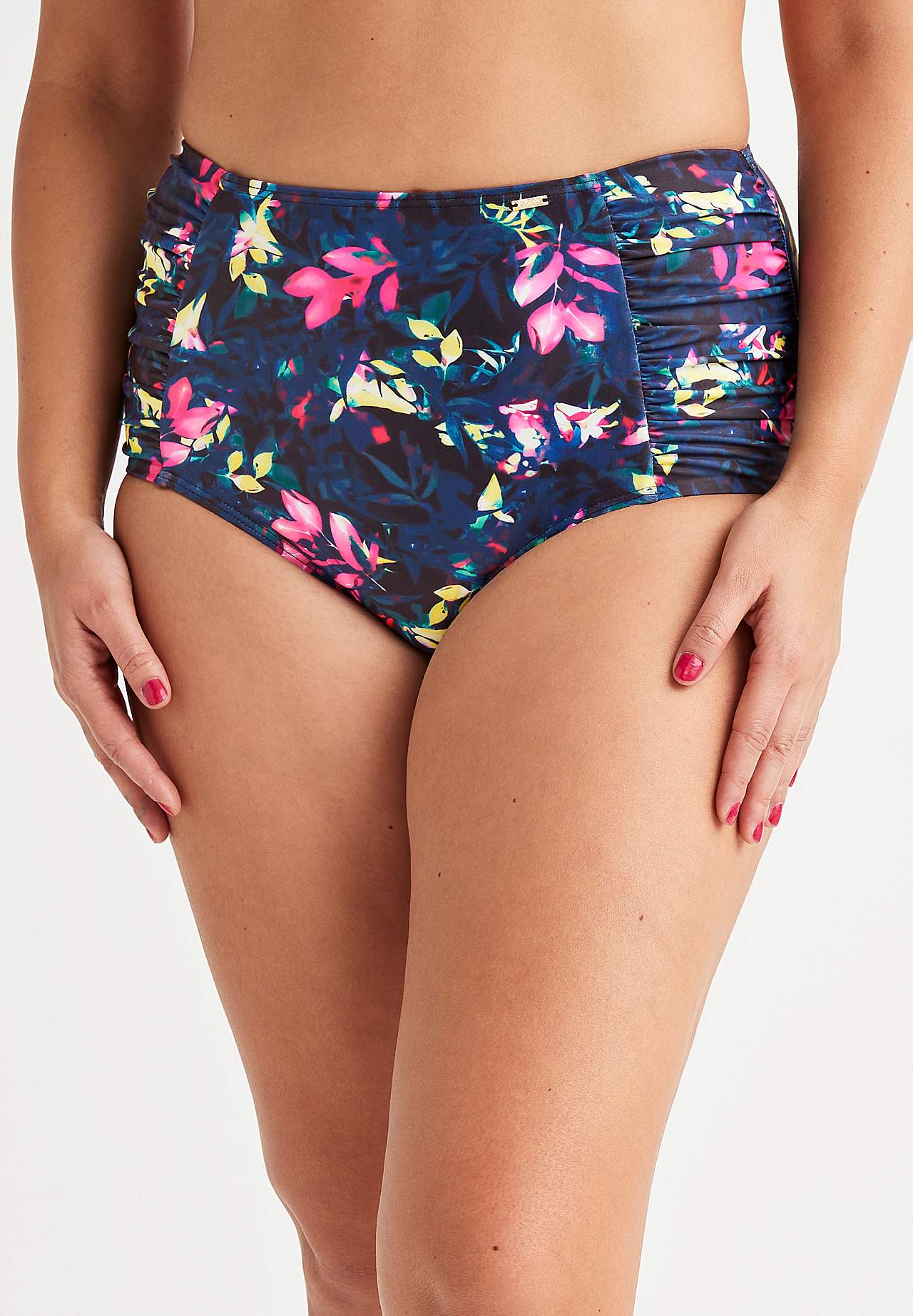 Bikini bottom with high waist