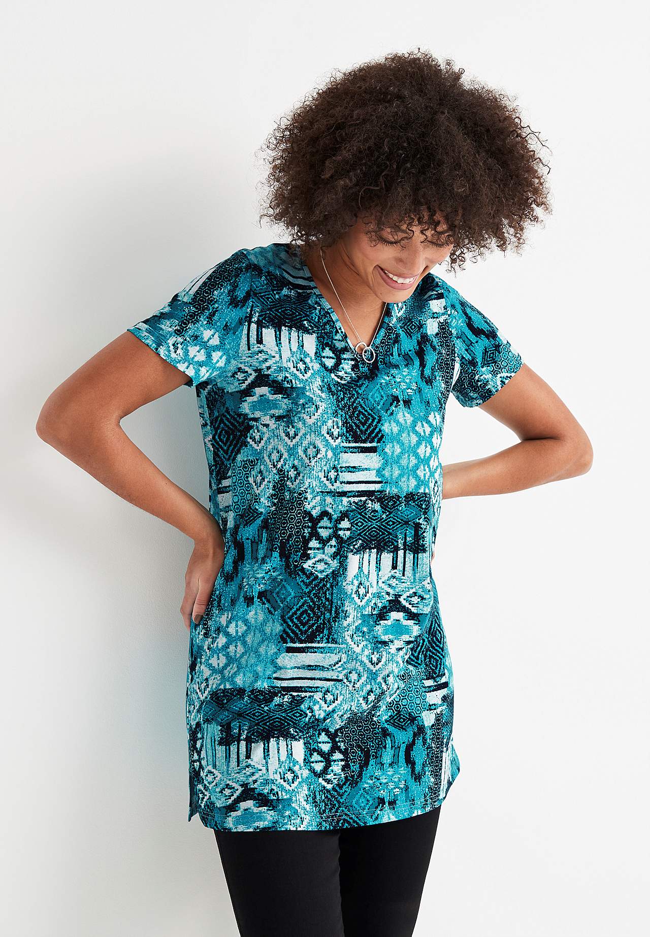 Short-sleeved jersey tuniq 2-pack