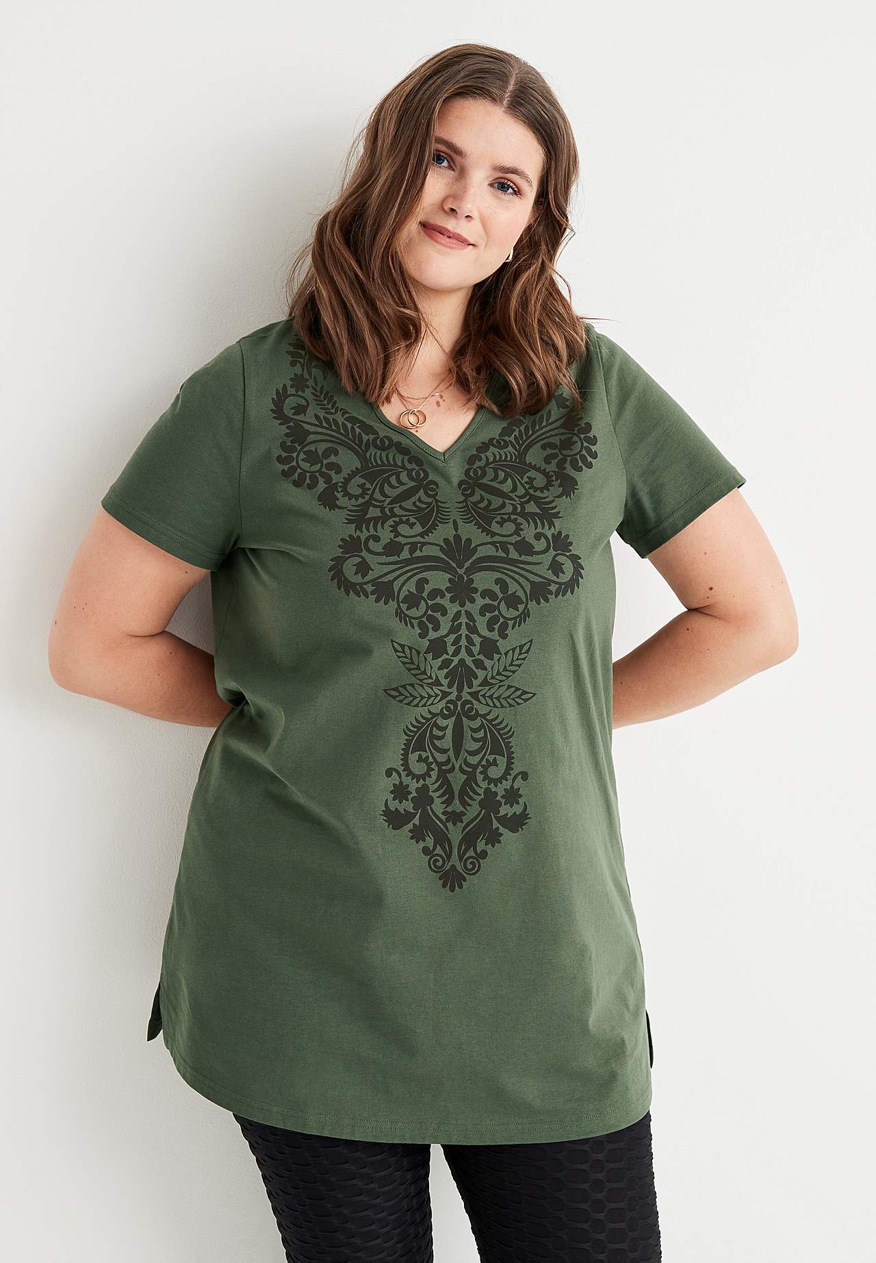 Short-sleeved jersey tuniq 2-pack