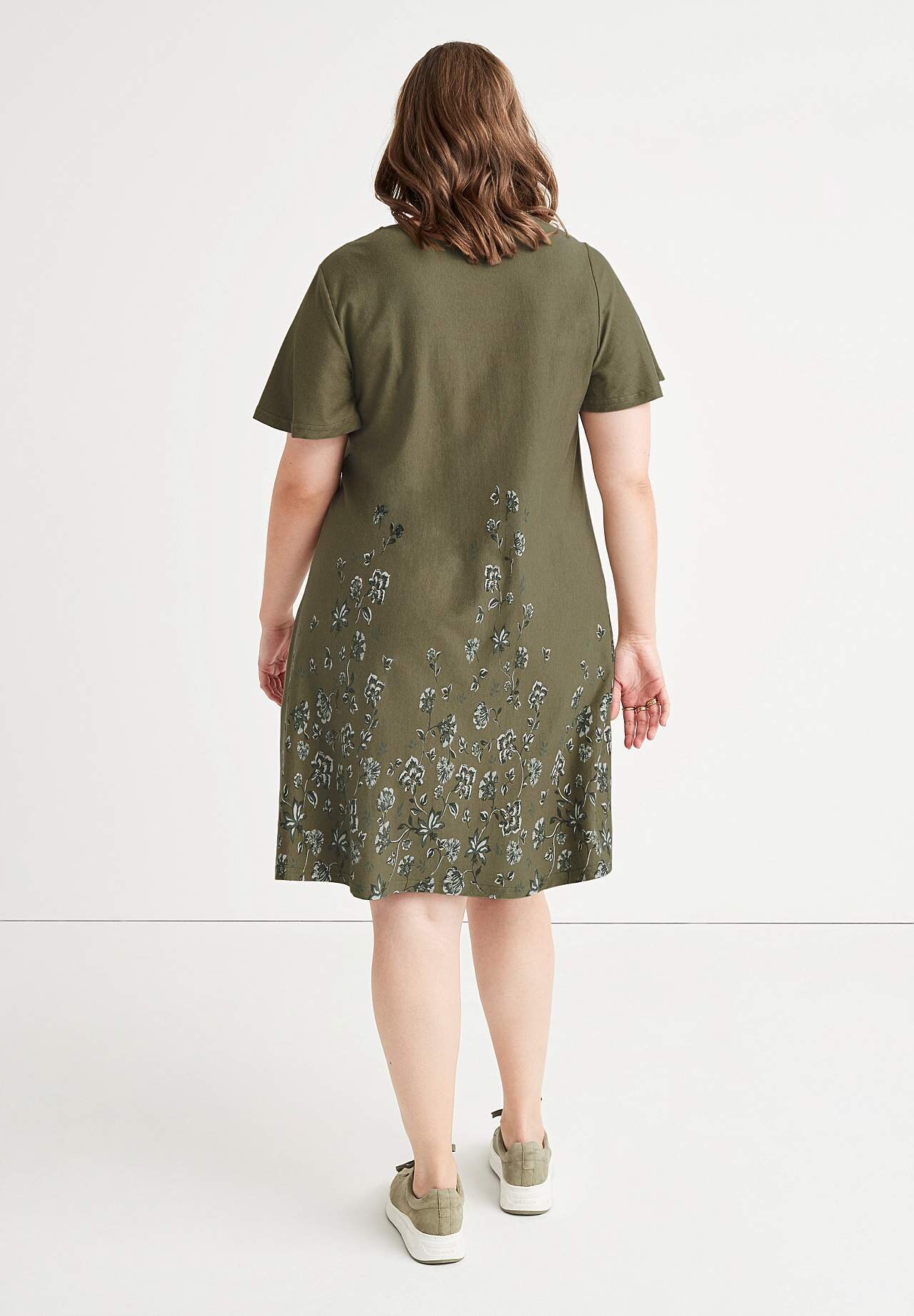 A-lined jersey dress