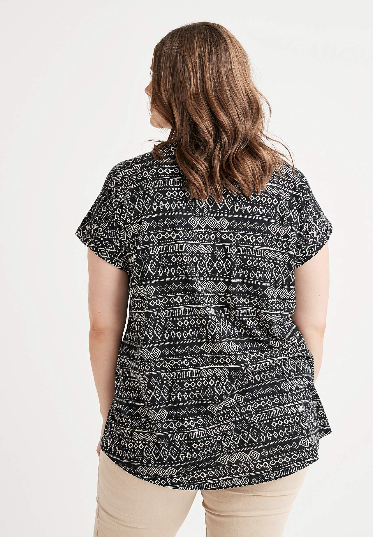 Short-sleeved jersey tuniq