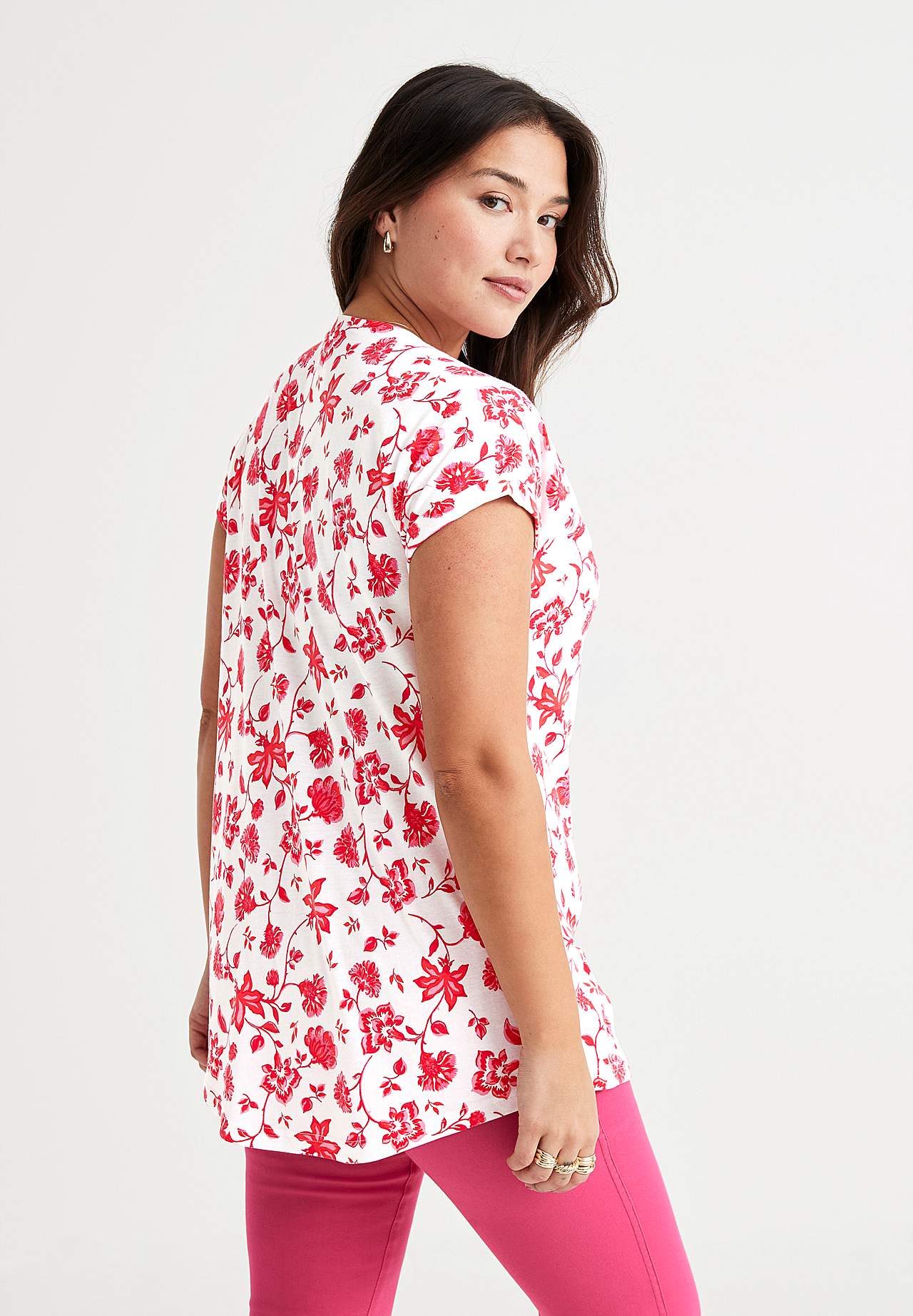 Short-sleeved jersey tuniq