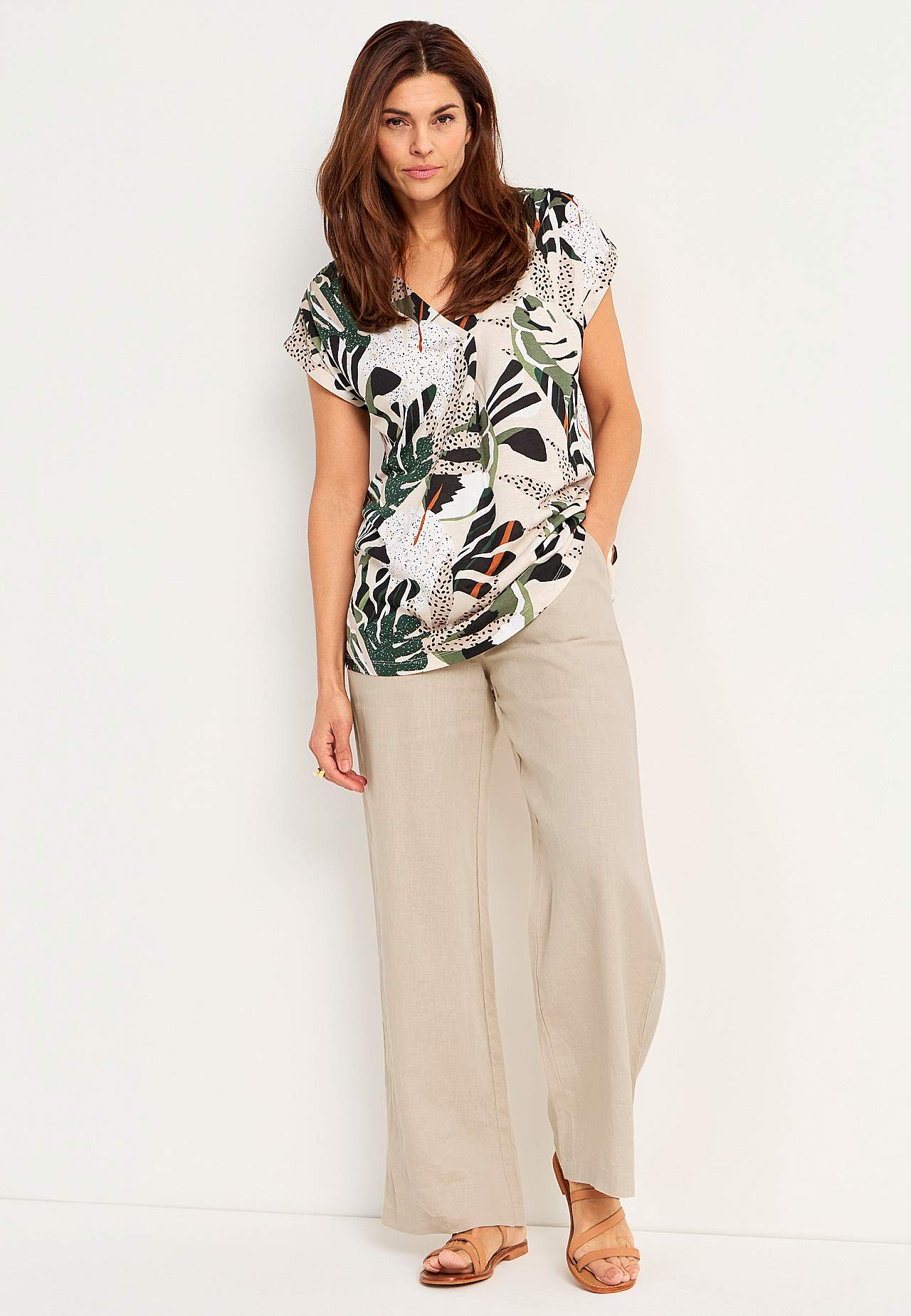 Short-sleeved jersey tuniq