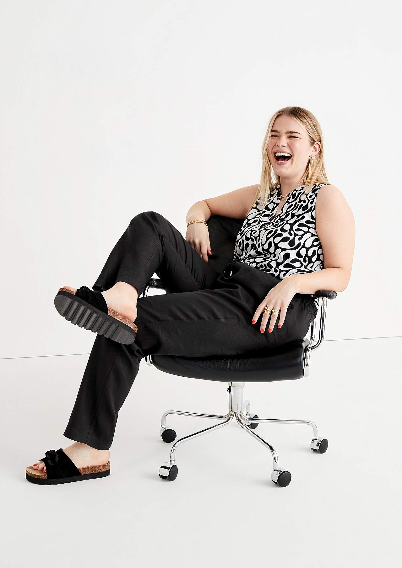 Linen Premium trousers with elastic i midjan