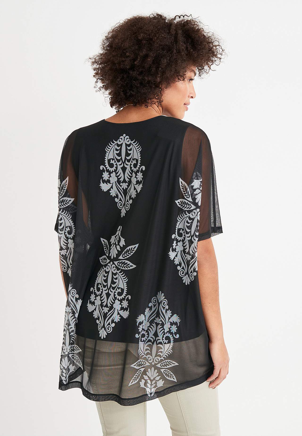 Tunic top in mesh