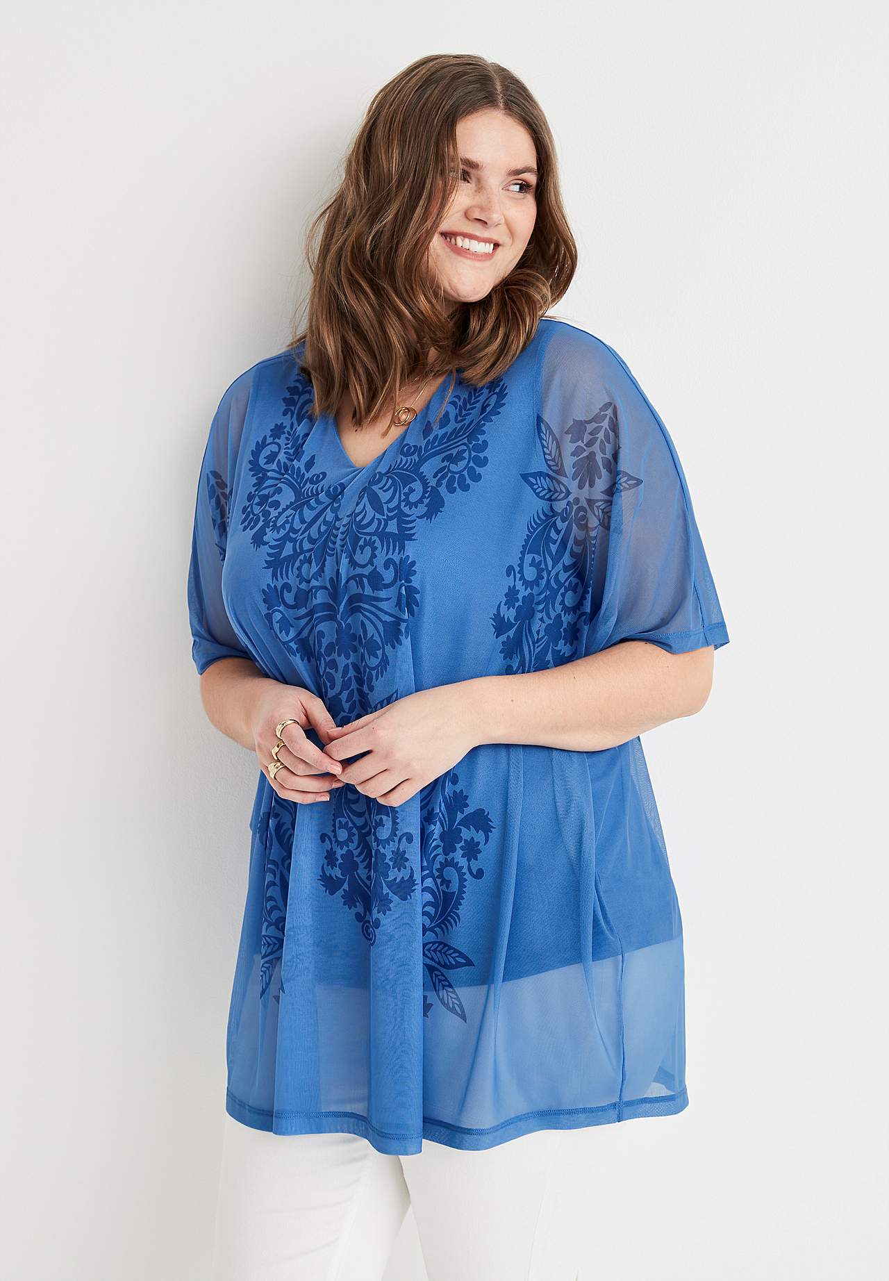 Tunic top in mesh