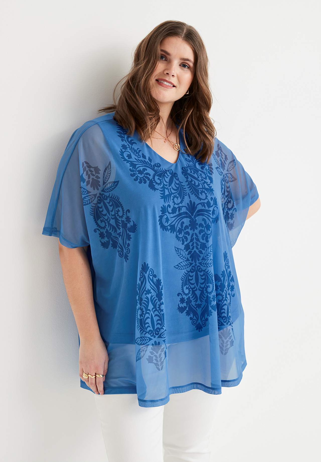 Tunic top in mesh