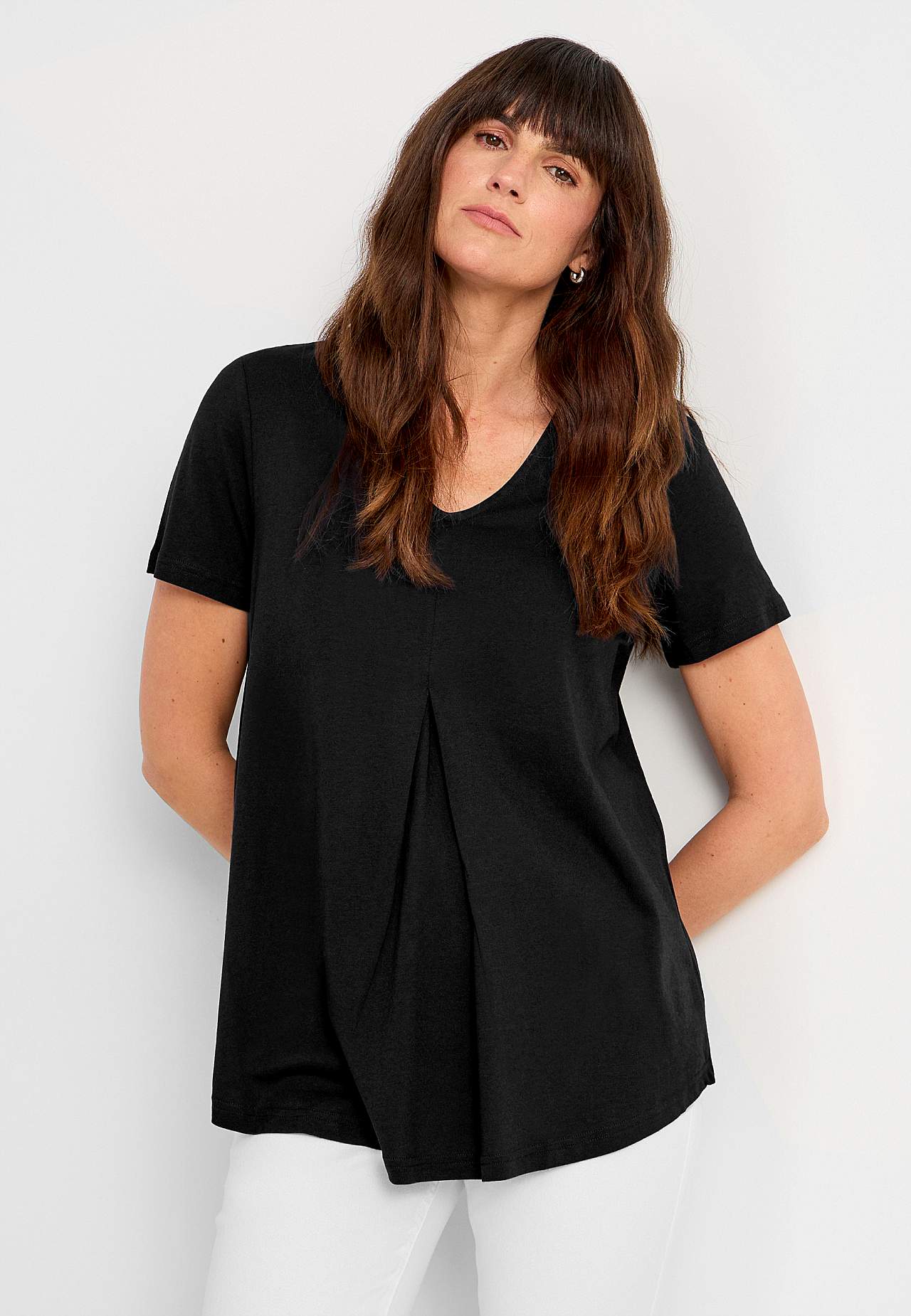 V-neck jersey top