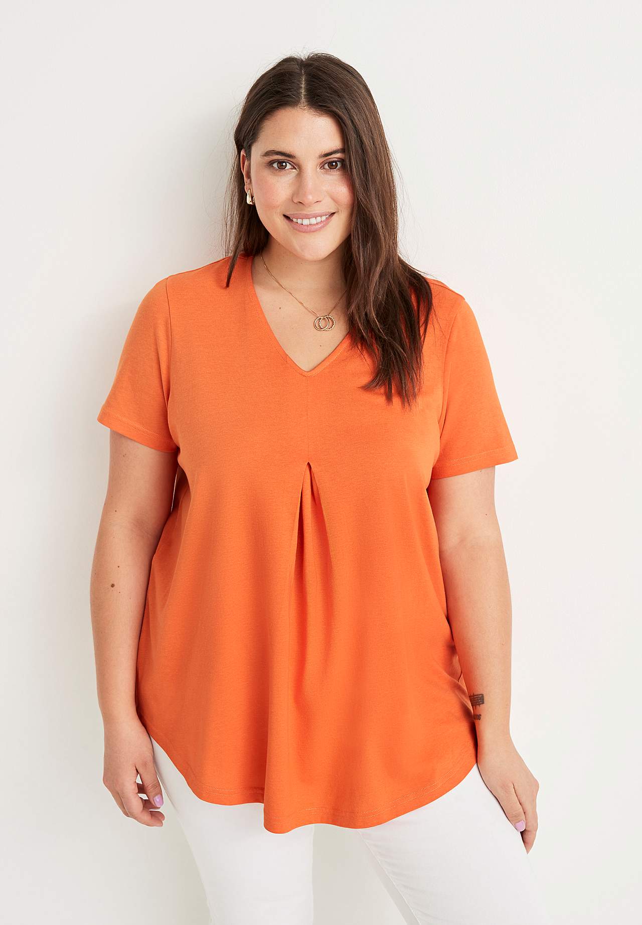 V-neck jersey top