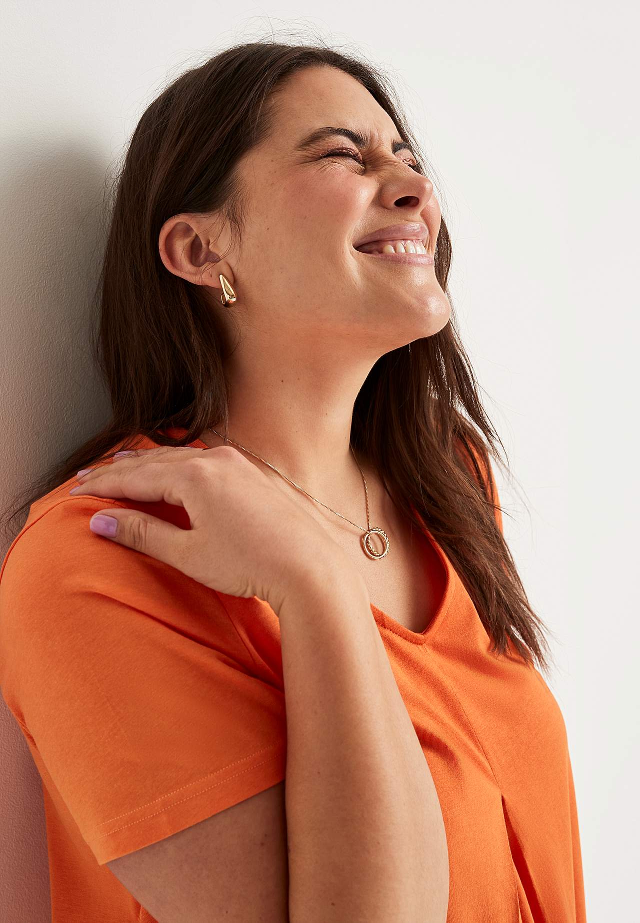 V-neck jersey top