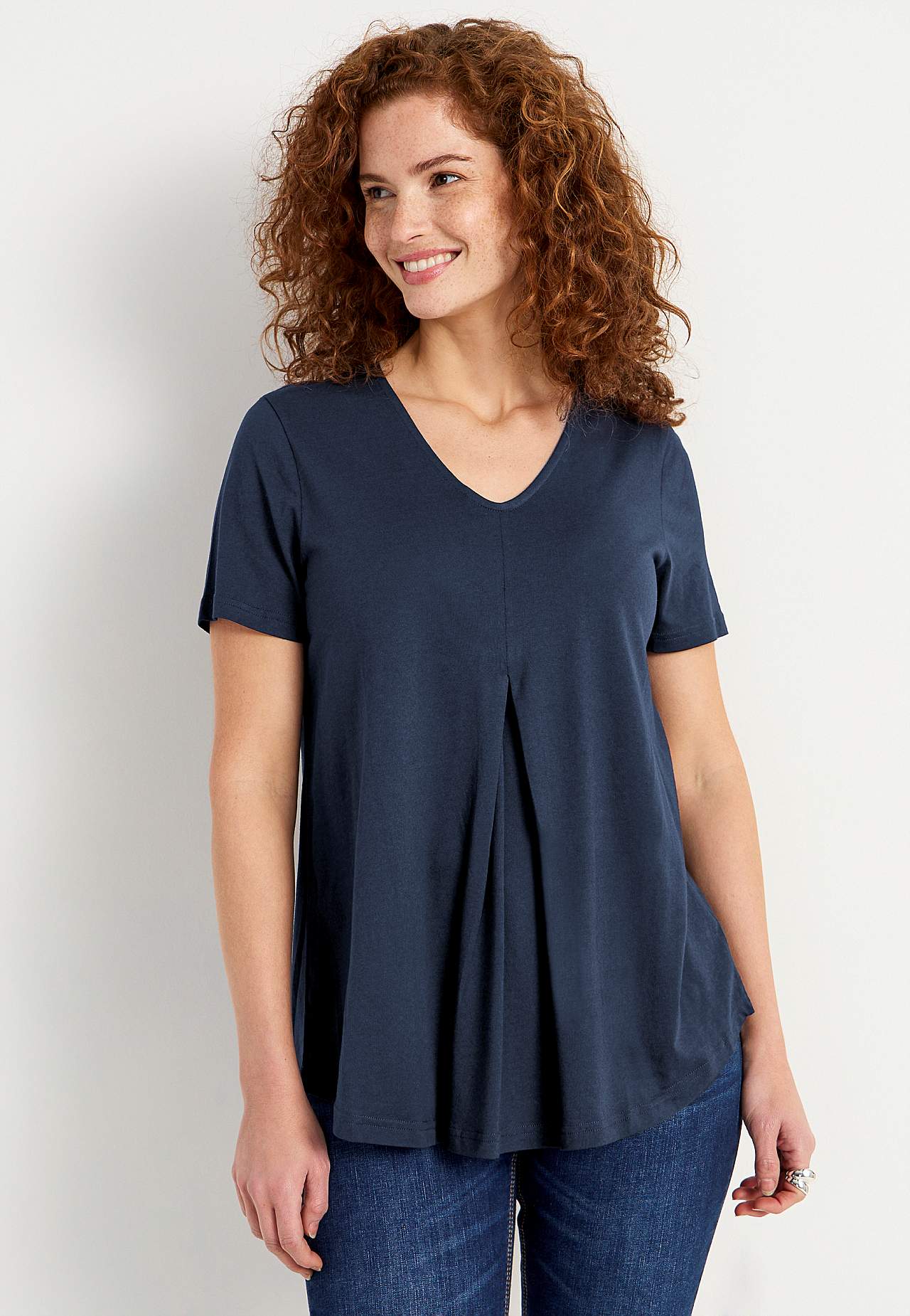 V-neck jersey top