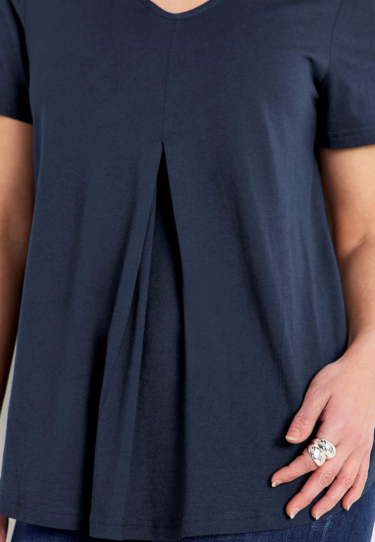 V-neck jersey top
