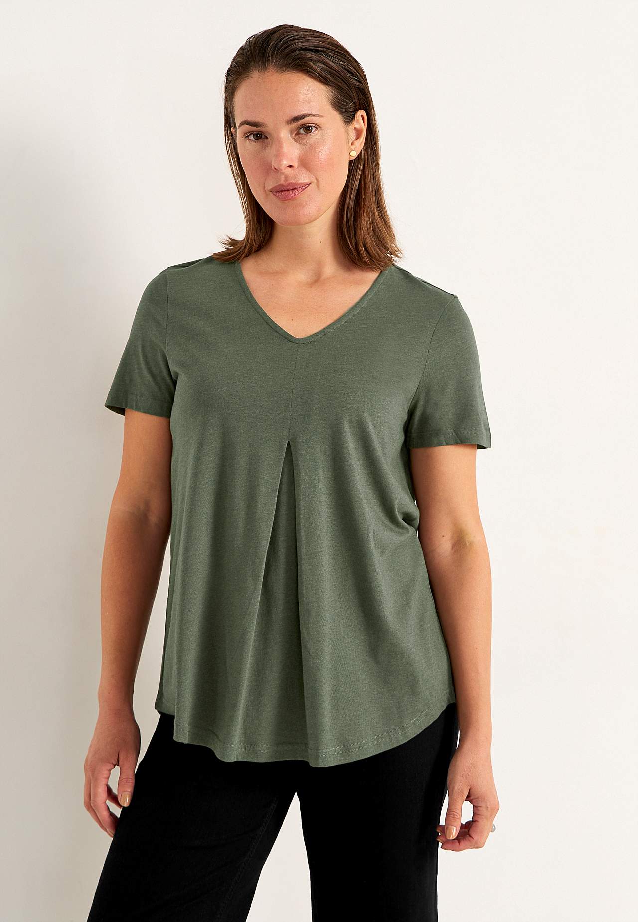 V-neck jersey top