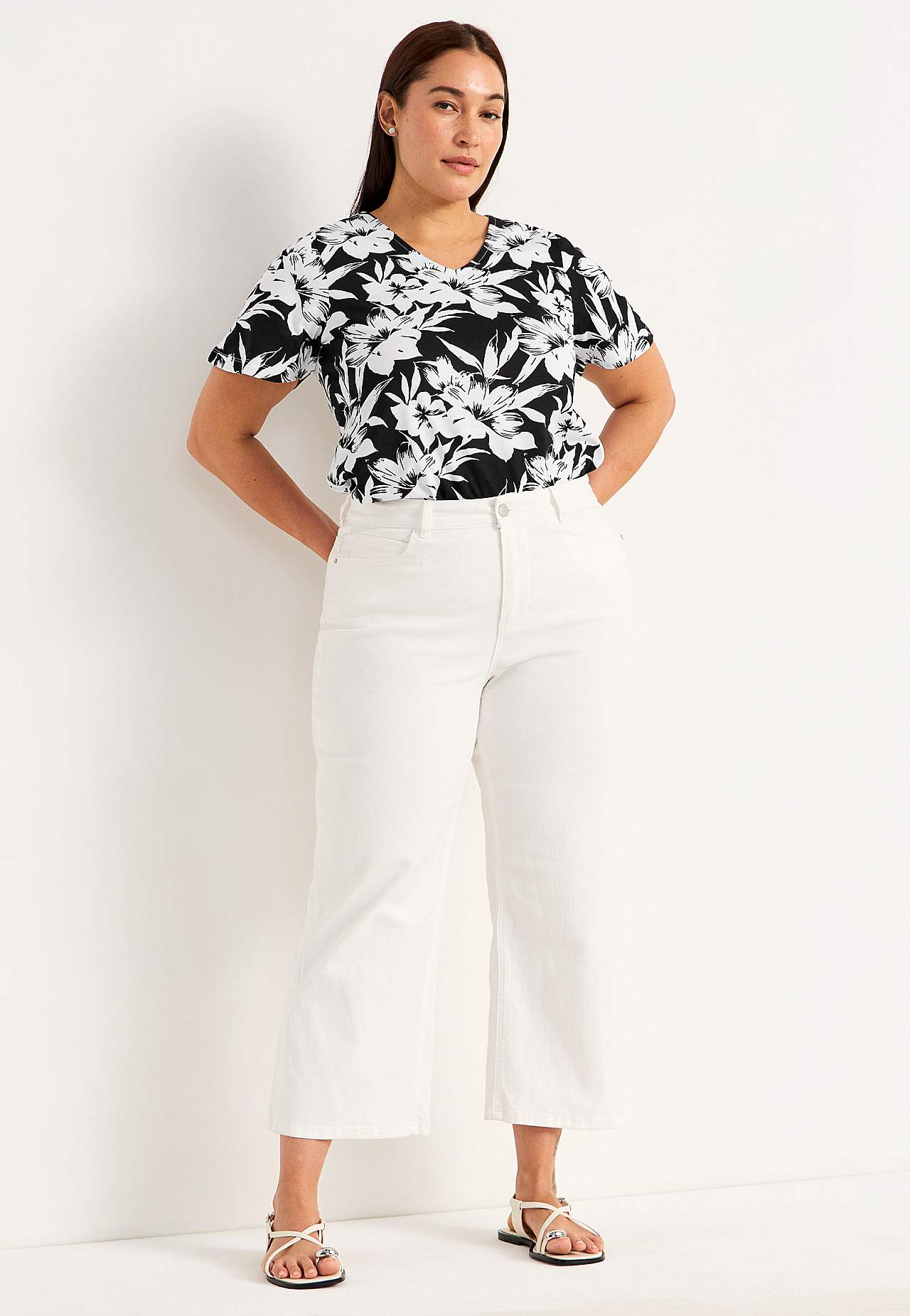 V-neck top