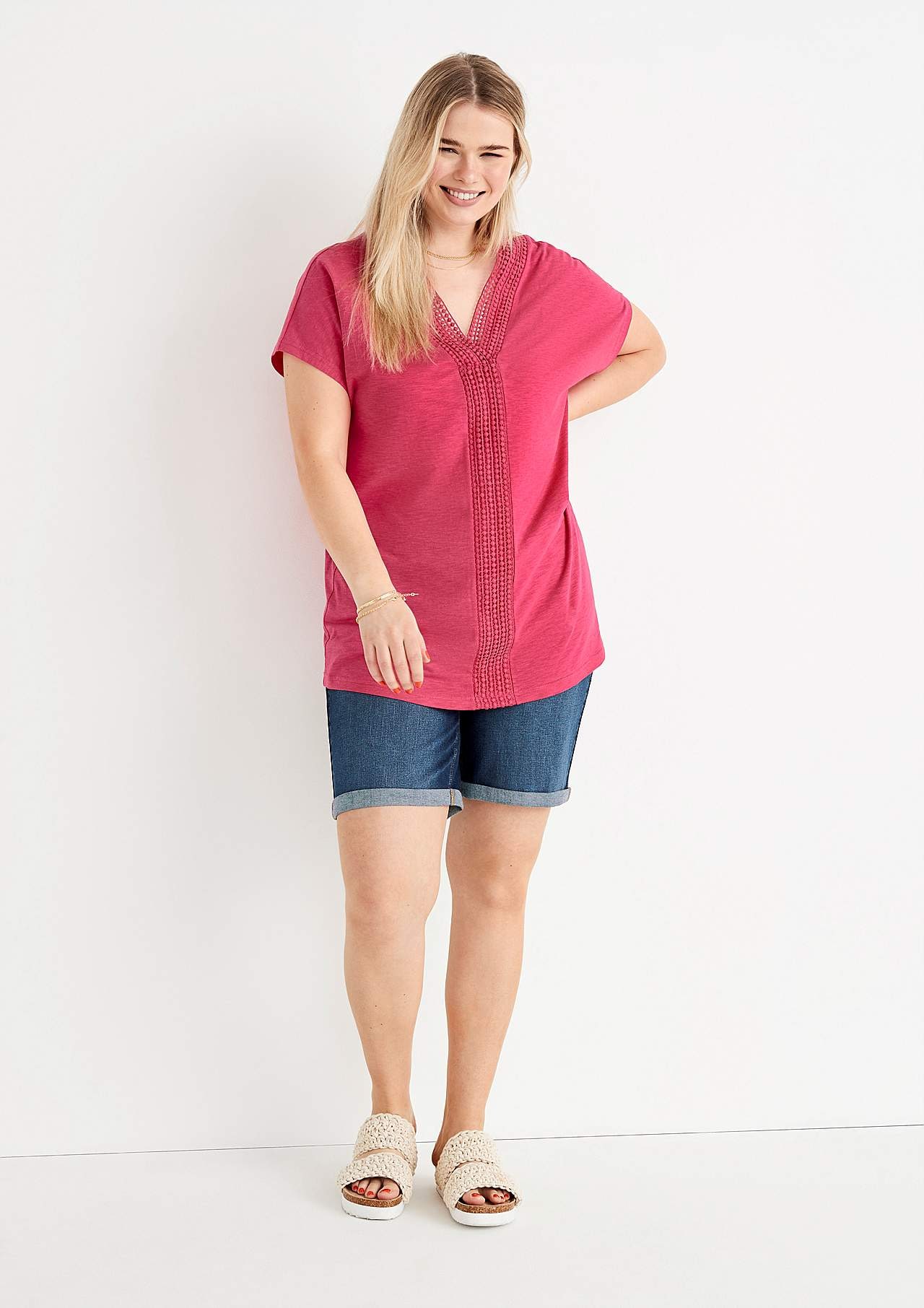 Short-sleeved jersey tuniq